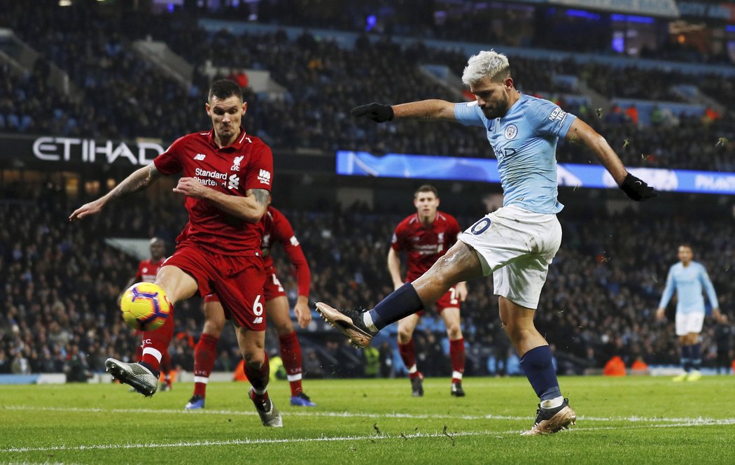 Sergio Agüero otevřel skóre souboje s Liverpoolem