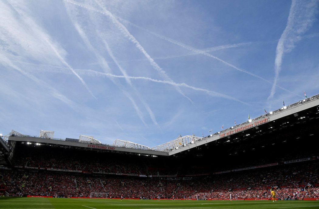 Nádherný pohled na tribuny Old Trafford