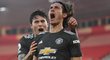 Edinson Cavani dvěma góly zařídil výhru Manchesteru United nad Southamptonem. Rudí ďáblové otočili z 0:2 na 3:2