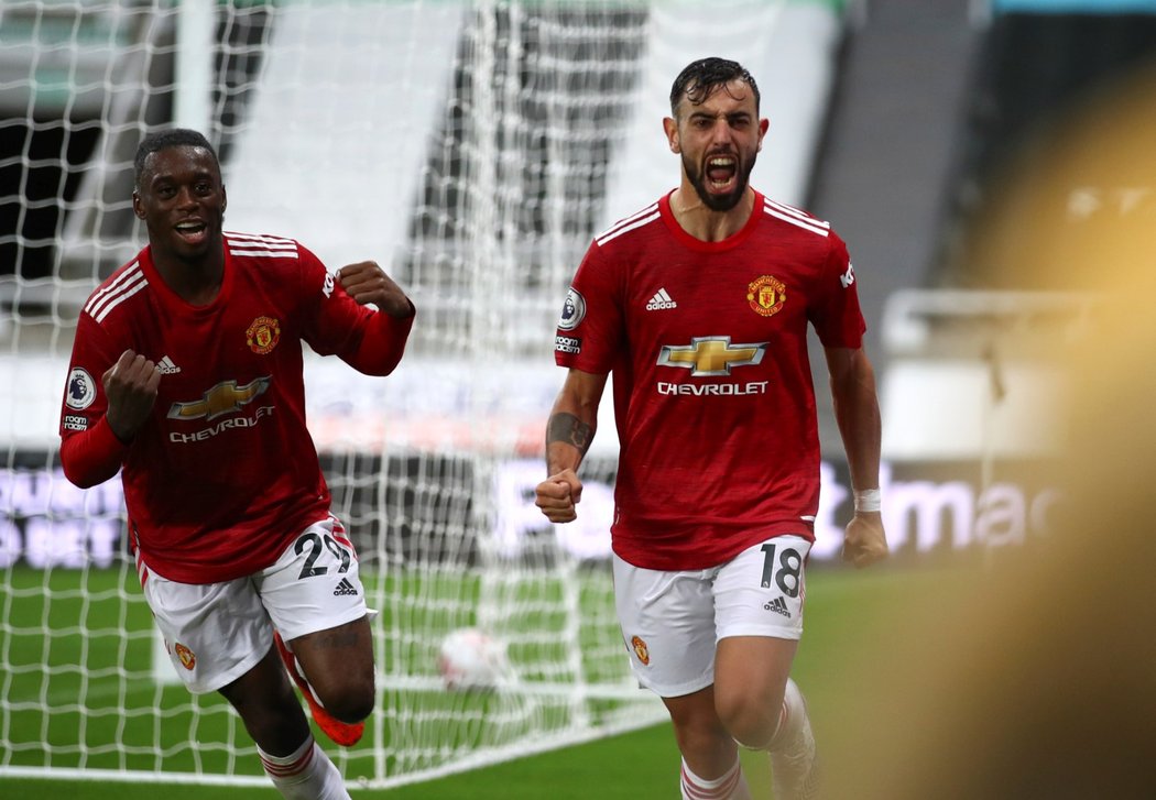 Fotbalisté Manchesteru United otočili duel v Newcastlu a zvítězili 4:1