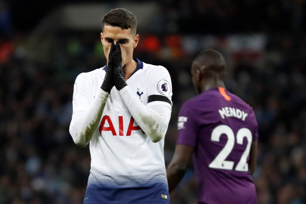 Erik Lamela po spálení velké gólové šance