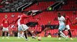 Mason Greenwood z Manchesteru United vyrovnává duel s West Hamem na 1:1