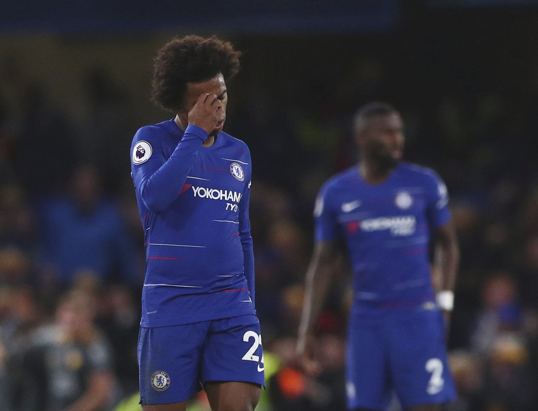 Záložník Chelsea Willian se v utkání proti Leicesteru neprosadil