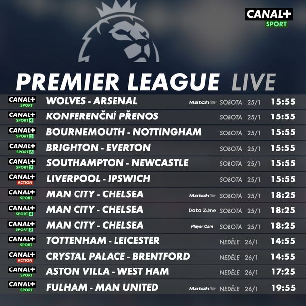 Víkendový program Canal+ Sport Víkendový program Canal+ Sport