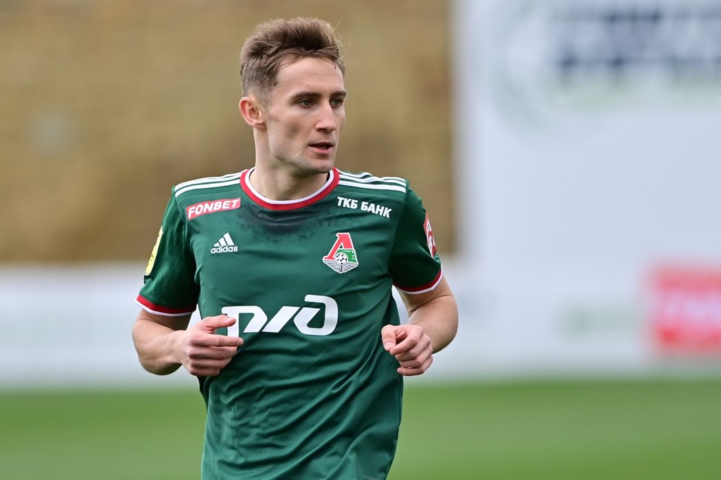 Jan Kuchta si za Lokomotiv Moskva zahrál proti Spartě