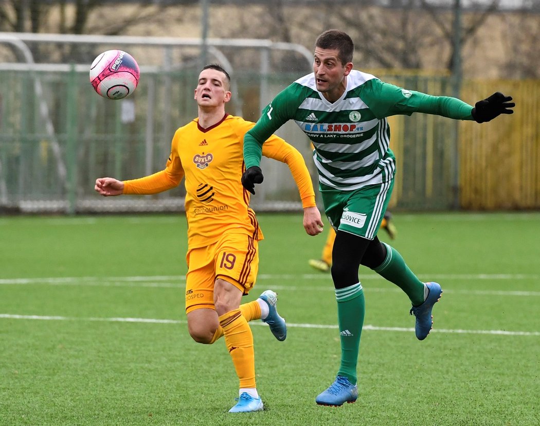 Fotbalisté Bohemians porazili v Přípravě Duklu 2:1