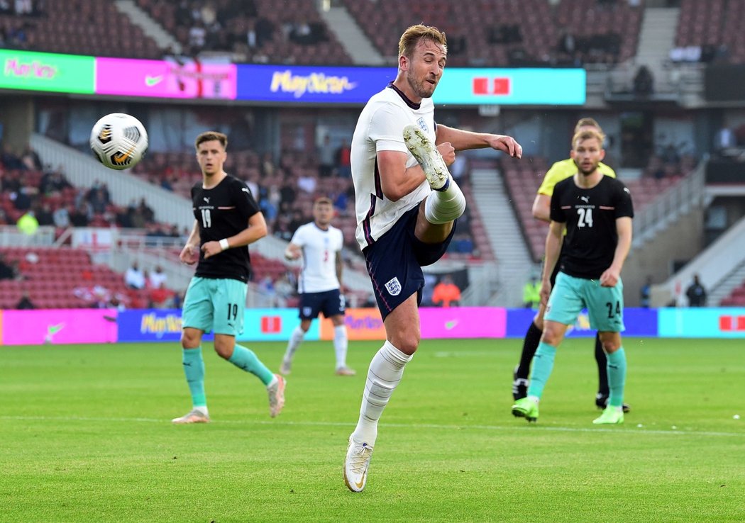 Angličané zvítězili v přípravném utkání před EURO nad Rakouskem 1:0