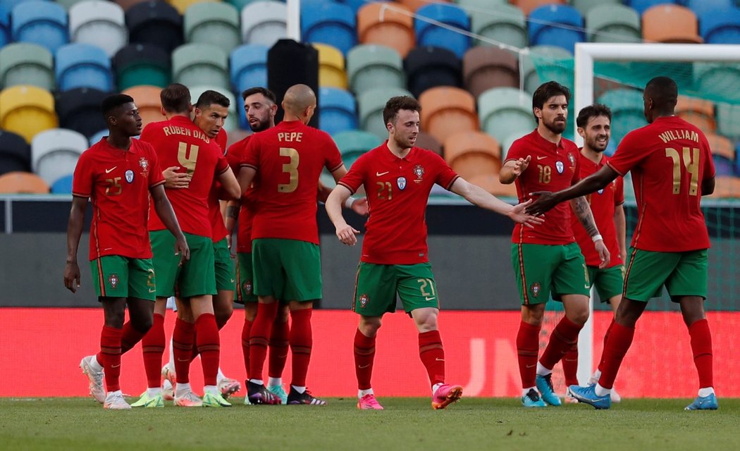 Fotbalisté Portugalska v generálce na EURO porazili Izrael 4:0