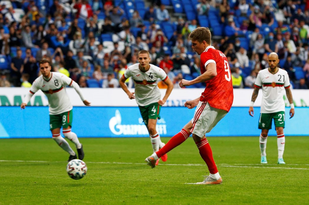 Ruští fotbalisté v generálce na mistrovství Evropy porazili Bulhary v Moskvě 1:0