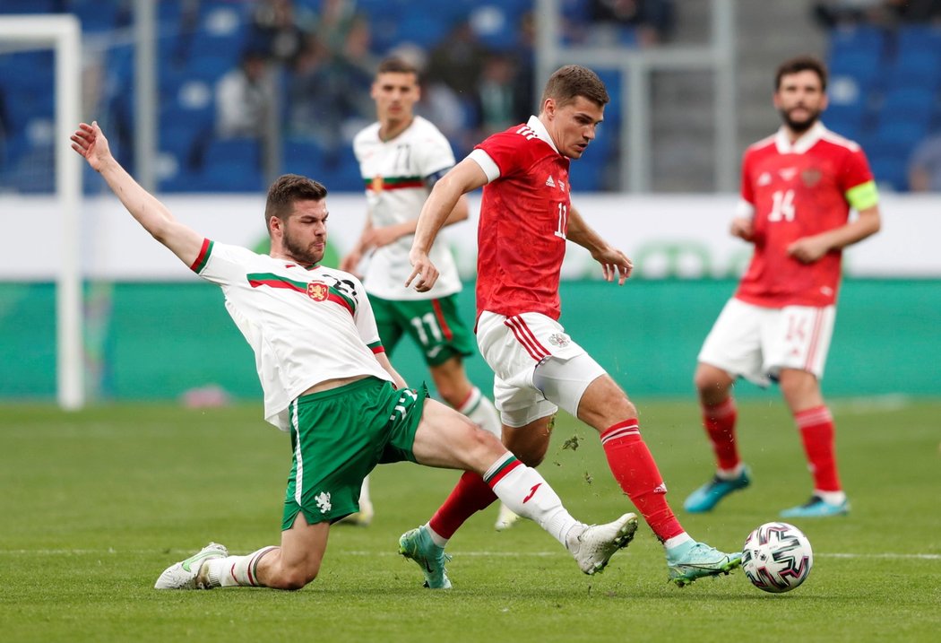 Ruští fotbalisté v generálce na mistrovství Evropy porazili Bulhary v Moskvě 1:0