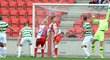 Slavia měla v první půli několik šancí, ale ani jednu neproměnila