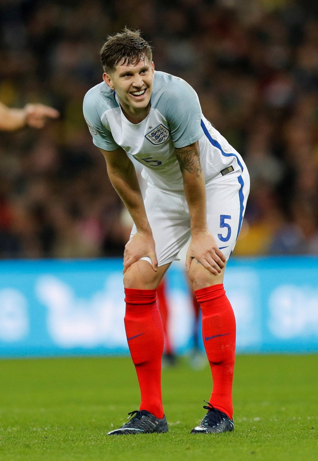 Stoper Manchesteru City John Stones hrál za Albion proti Brazílii