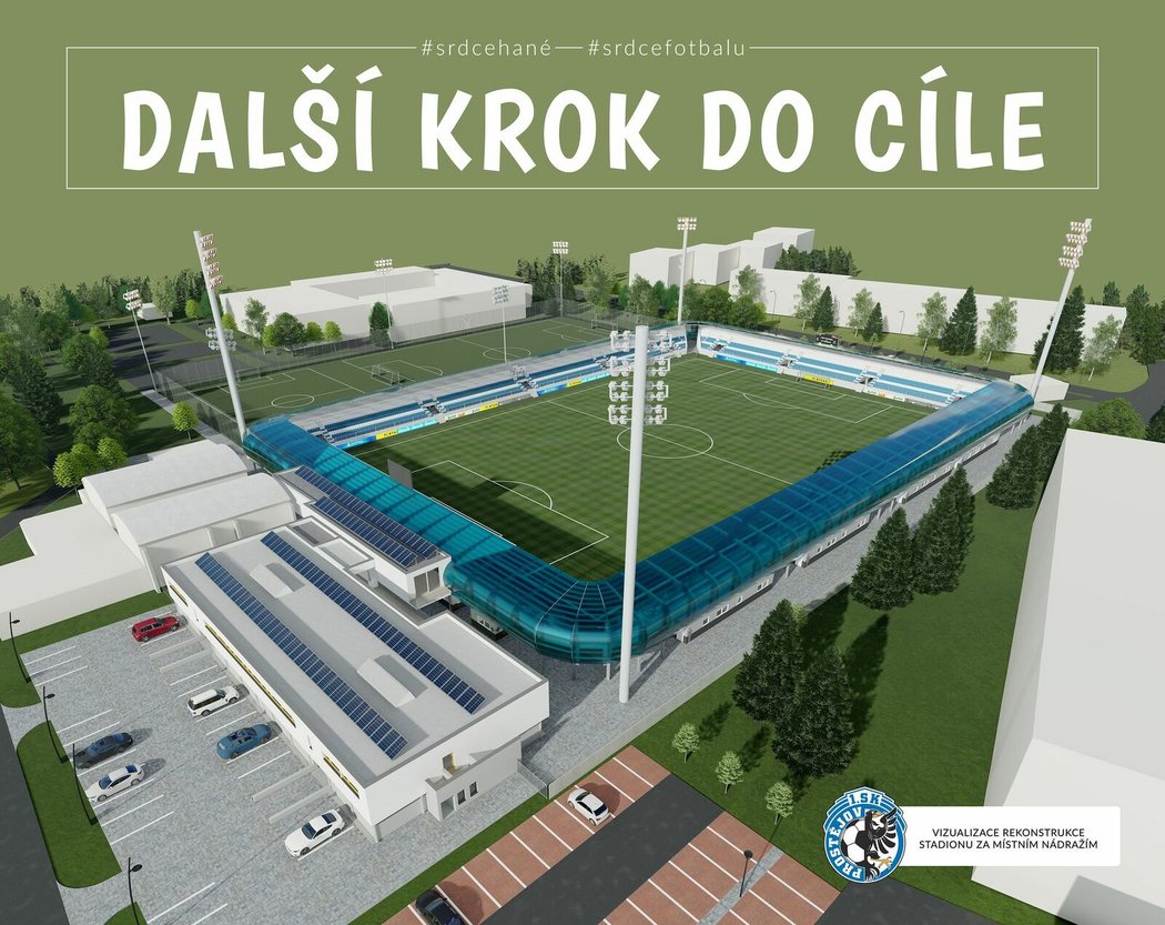 Takhle by měl vypadat nový stadion Prostějova