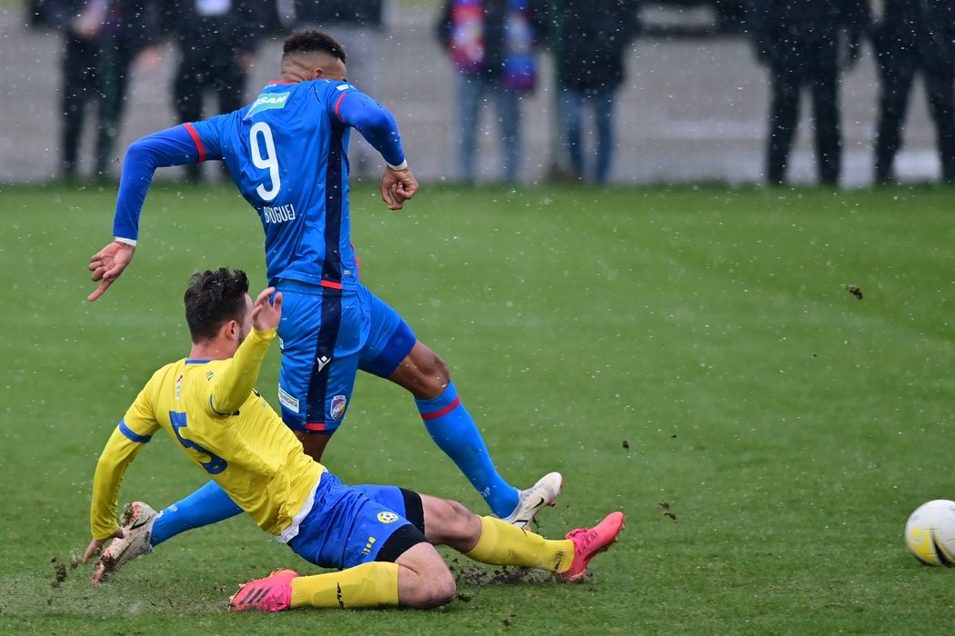 Plzeňský útočník Jean-David Beauguel v přípravném utkání proti Písku