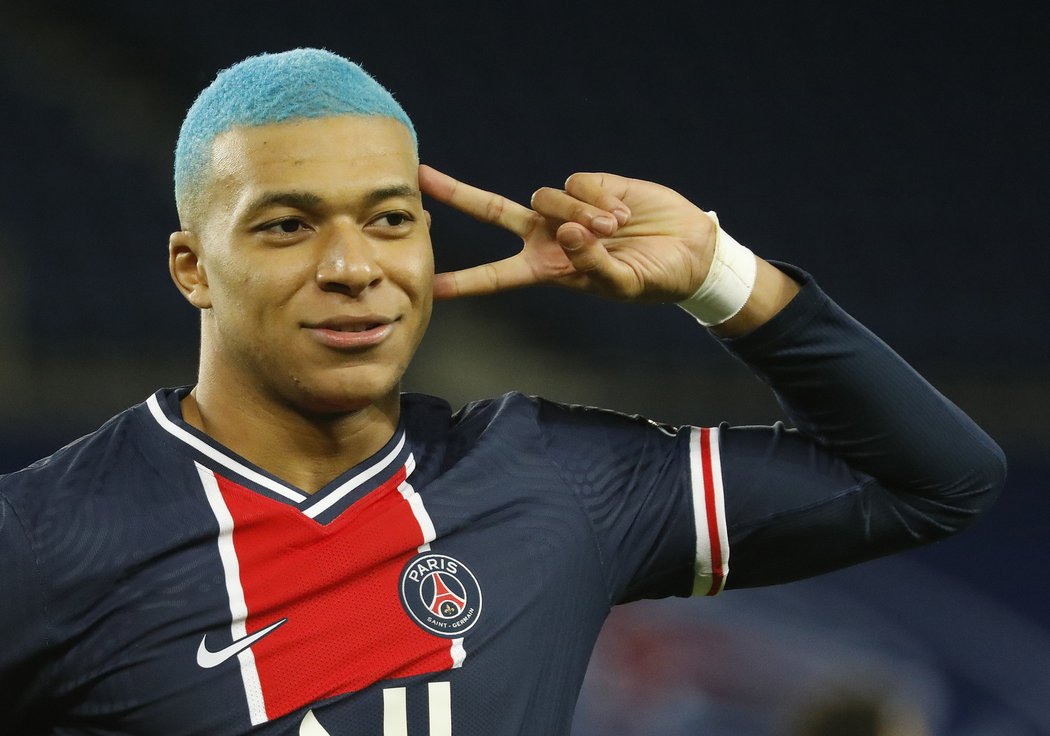 Hvězda PSG Kylian Mbappé