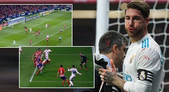 Drsný boj o Madrid: Ramosovi kopanec zlomil nos, Realu vzali penaltu