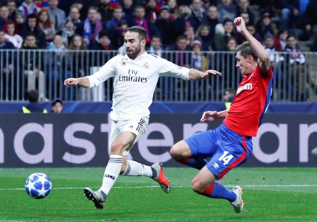 Dani Carvajal kvůli zranění nedohrál utkání Ligy mistrů mezi jeho Realem Madrid a CSKA Moskva