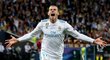 Gólová radost Garetha Balea při finále Ligy mistrů mezi Realem a Liverpoolem