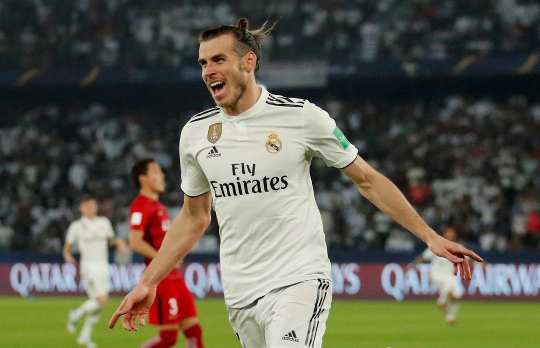 Gareth Bale ve chvíli, kdy slavil branku v dresu Realu Madrid