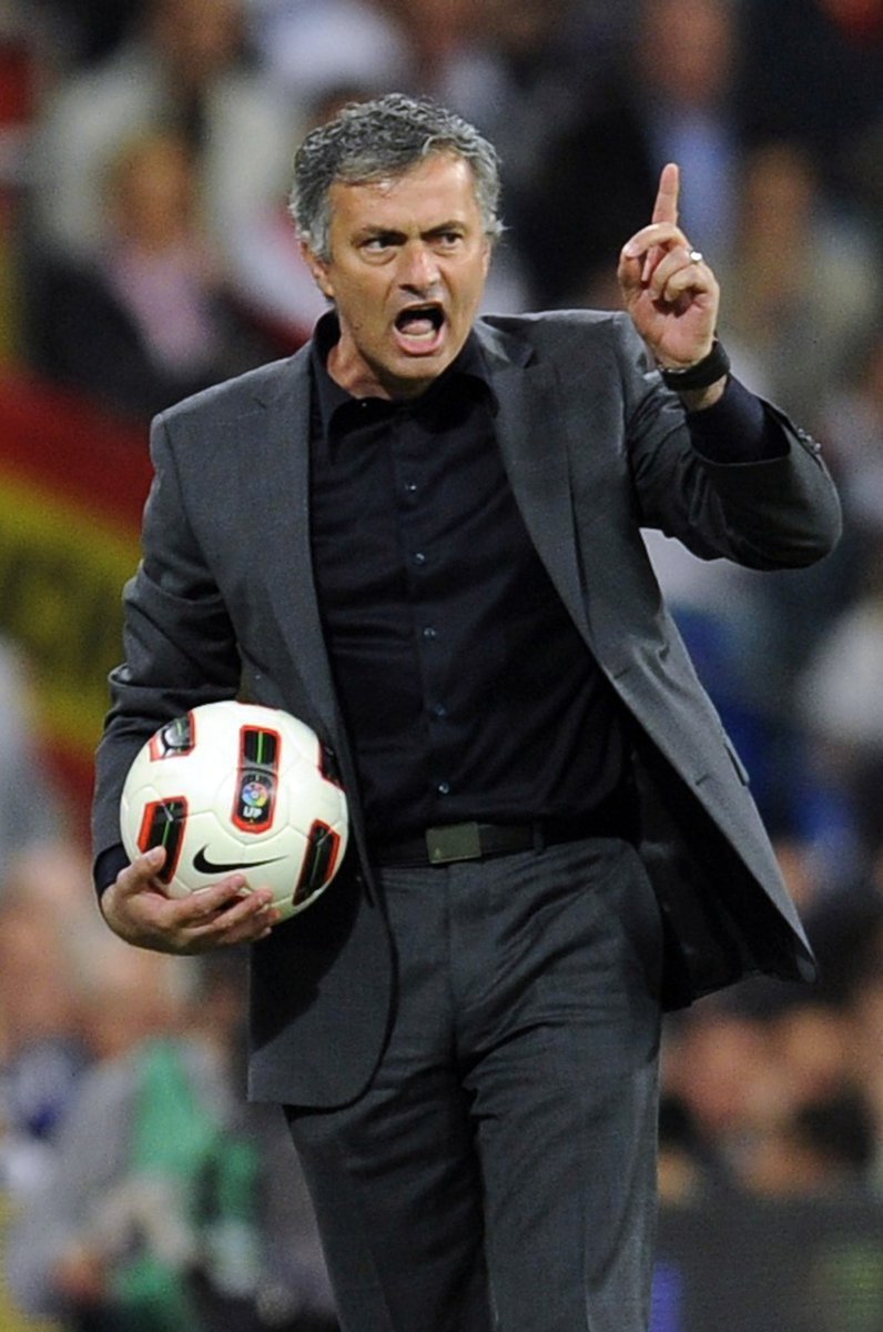 Rozlobený José Mourinho