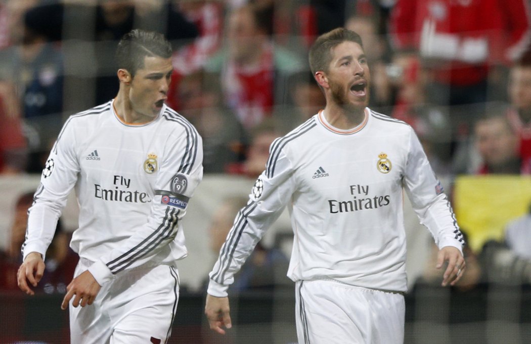 Ramos a Ronaldo slaví branku v síti Bayernu