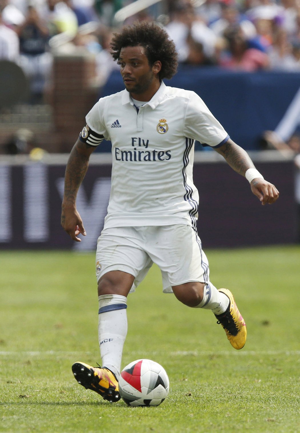 Hlavní postavou Realu v přípravném utkání v Chelsea v USA byl brazilský obránce Marcelo
