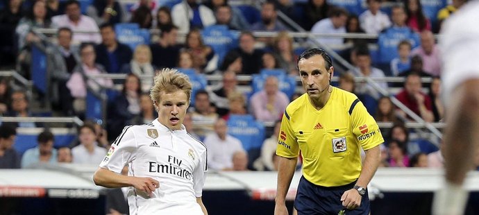 Martin Ödegaard si poprvé zahrál za první tým Realu