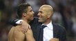 Dvě největší osobnosti Realu - útočník Cristiano Ronaldo a trenér Zinedine Zidane