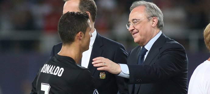 Prezident Realu Florentino Pérez a Cristiano Ronaldo