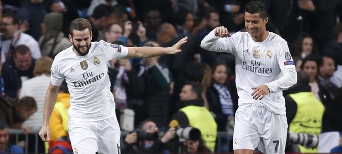 Cristiano Ronaldo se raduje z gólu Realu