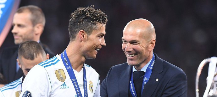 Cristiano Ronaldo měl s trenérem Zidanem v Realu velmi dobrý, až přátelský vztah