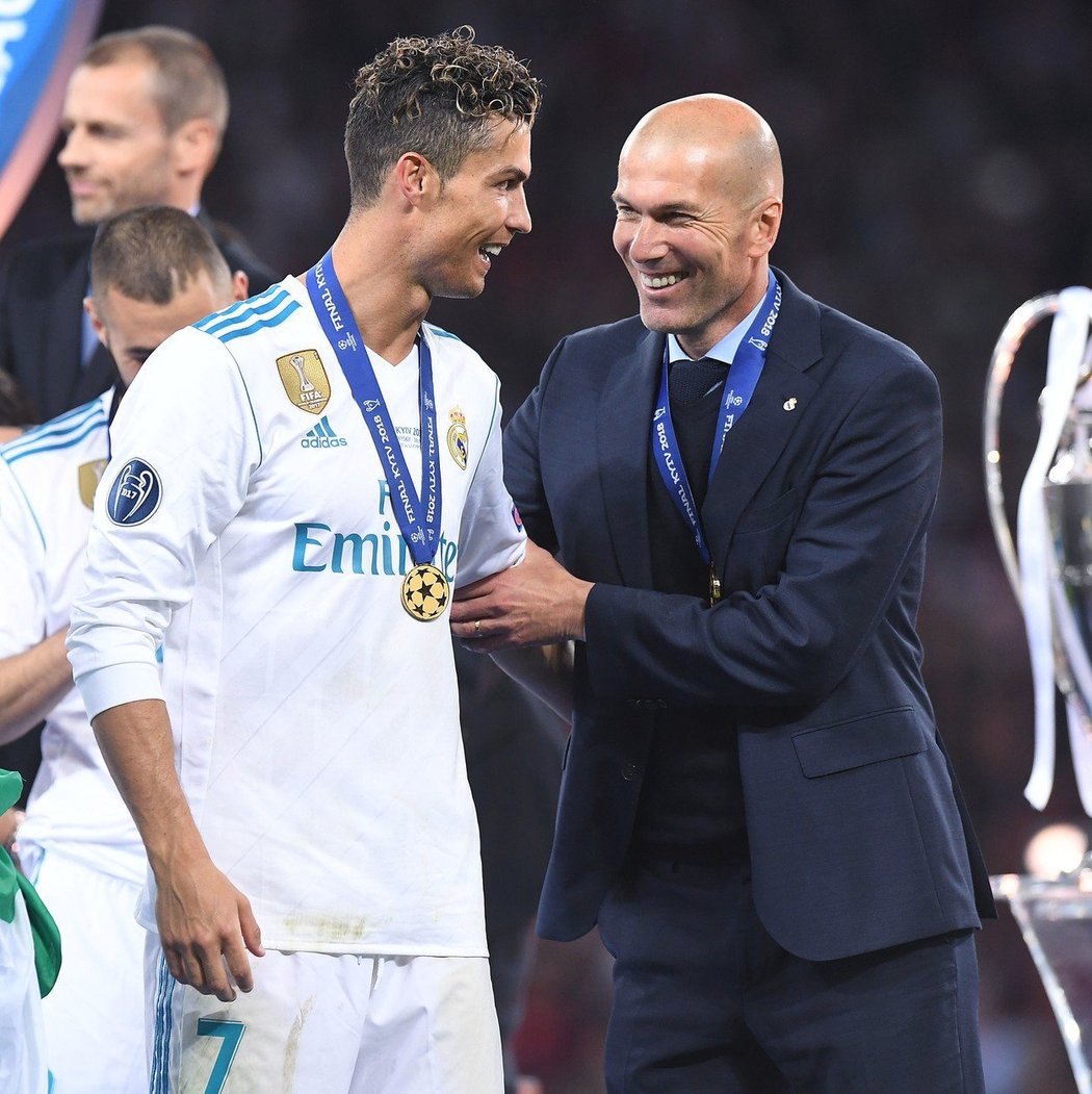 Cristiano Ronaldo měl s trenérem Zidanem v Realu velmi dobrý, až přátelský vztah