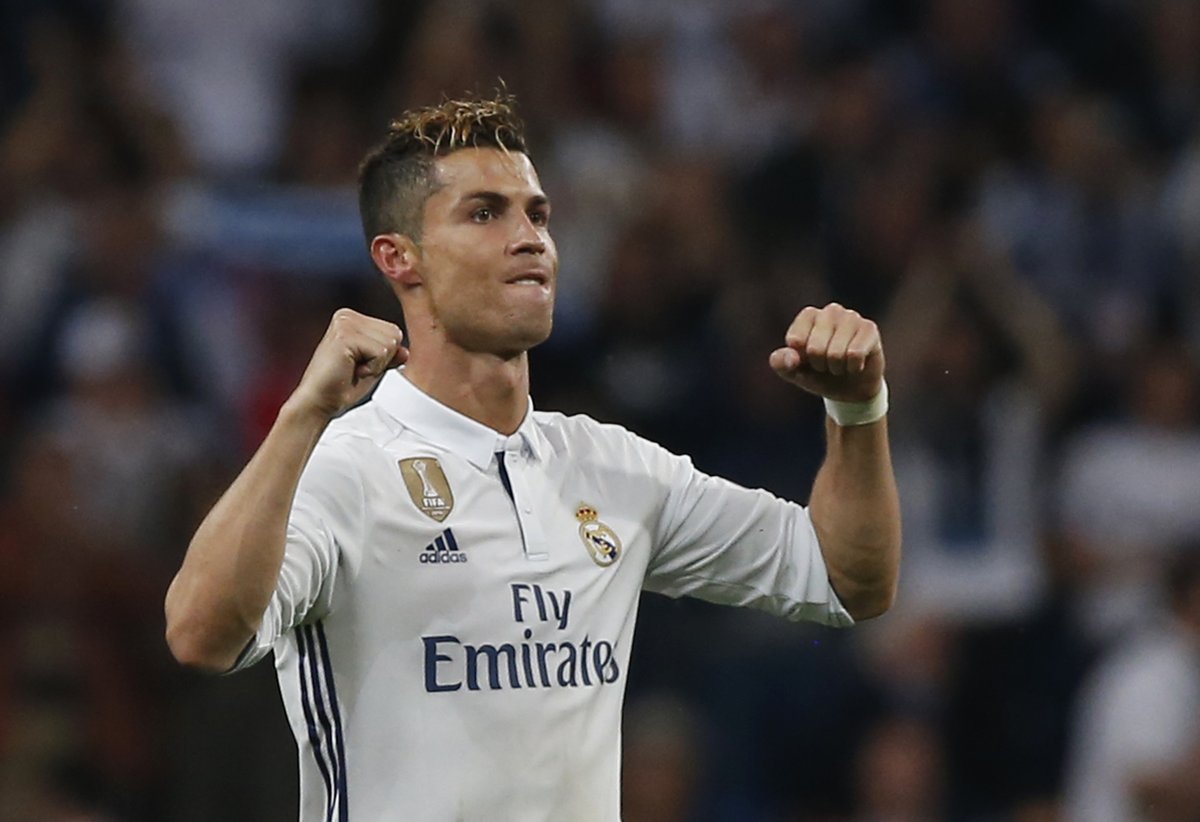 Famózní Cristiano Ronaldo během semifinále Ligy mistrů s Atlétikem Madrid