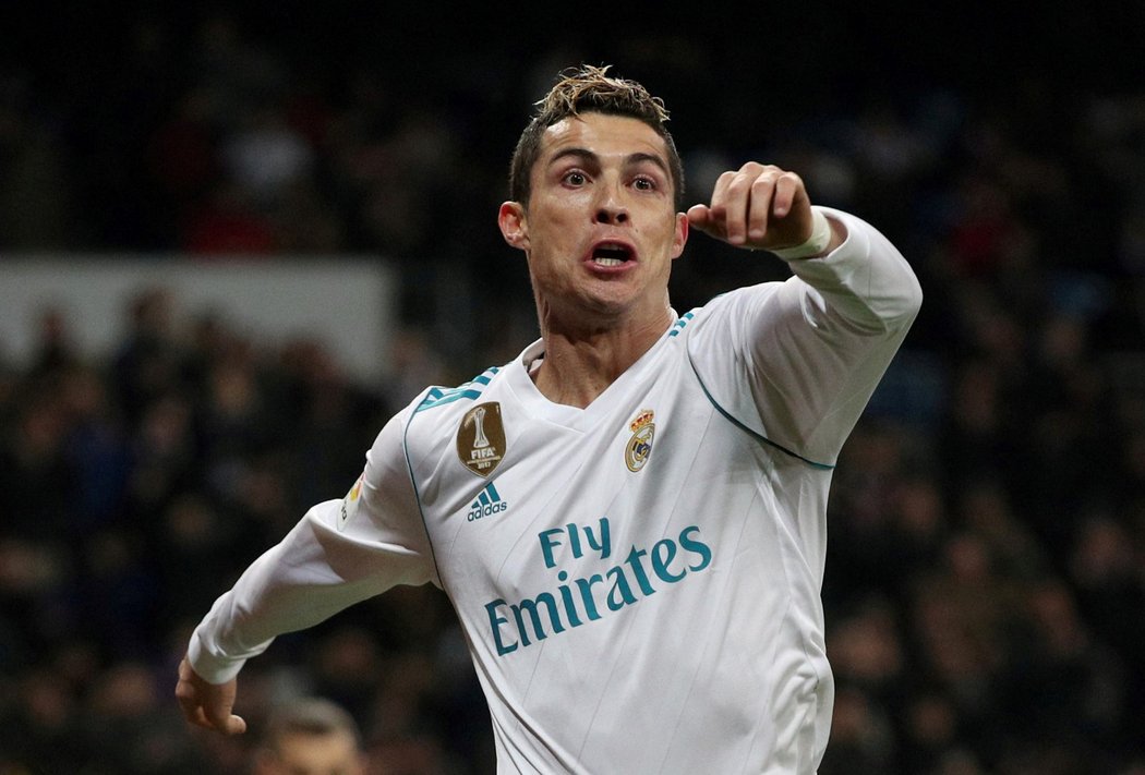 Cristiano Ronaldo v euforii, v utkání se San Sebastianem vstřelil tři branky