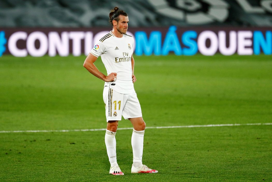 Zklamaný záložník Realu Madrid Gareth Bale