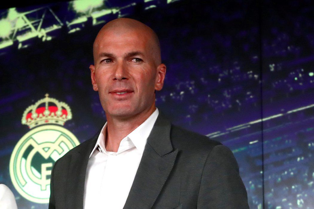 Zinedine Zidane při představení do role trenéra Realu Madrid