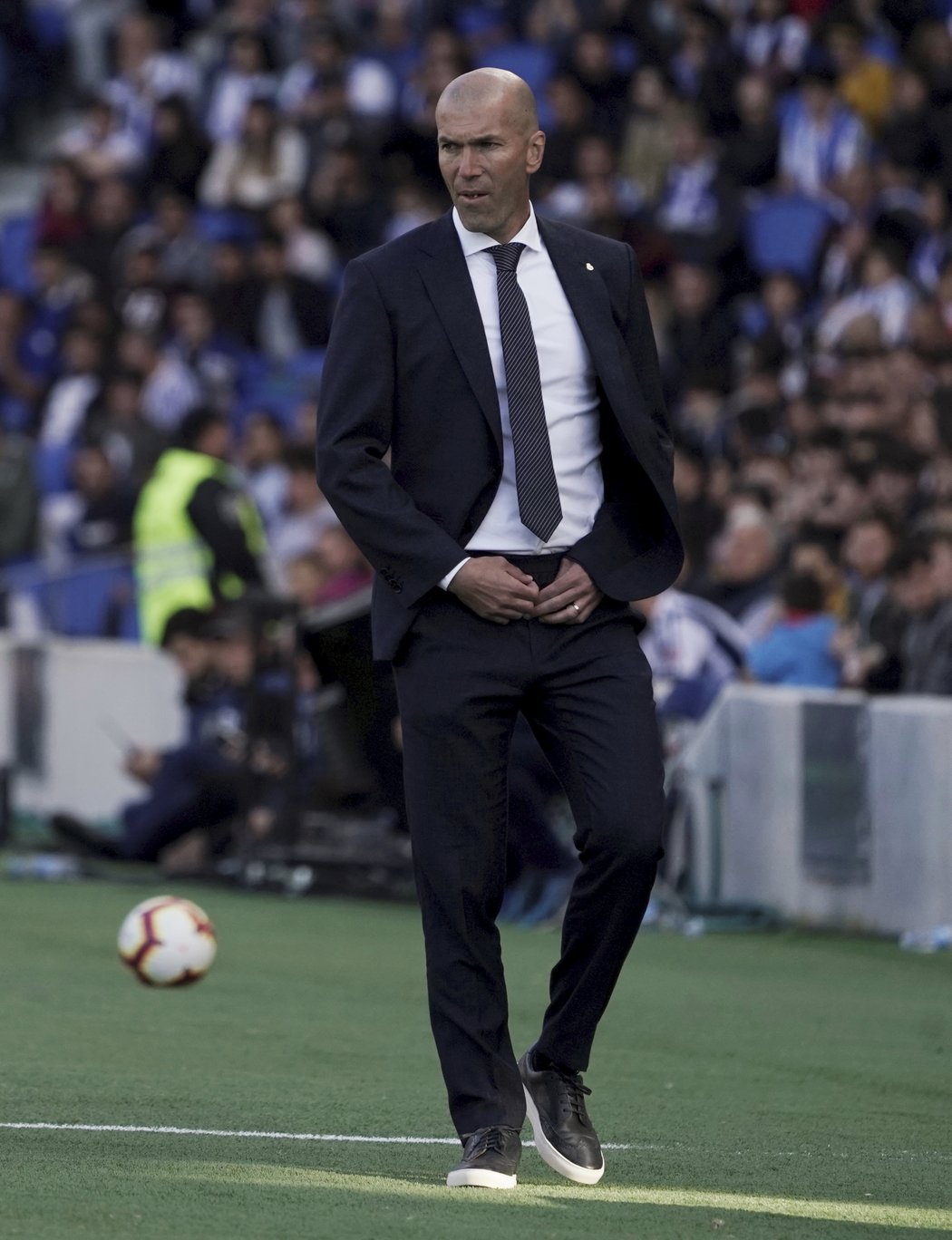 Zinedine Zidane na lavičce Realu Madrid