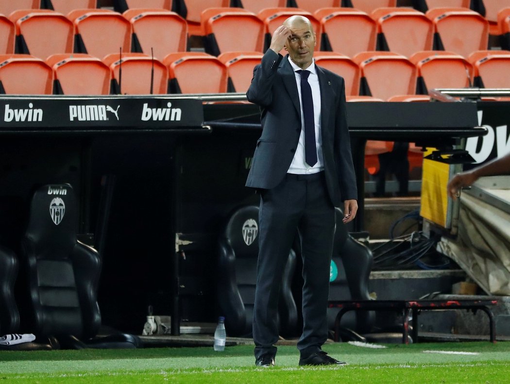 Zinédine Zidane prožívá nejhorší období na lavičce Realu Madrid