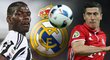 Paul Pogba a Robert Lewandowski by mohli být hráči, kteří posílí Real Madrid