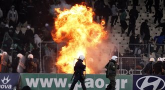 Řecký Panathinaikos přišel po řádění fanoušků o body