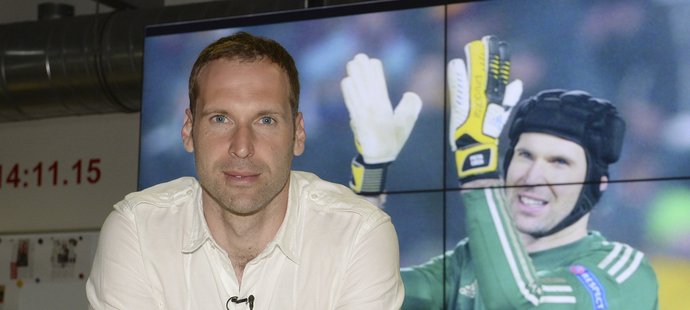 Petr Čech během návštěvy redakce deníku Sport a iSport.cz