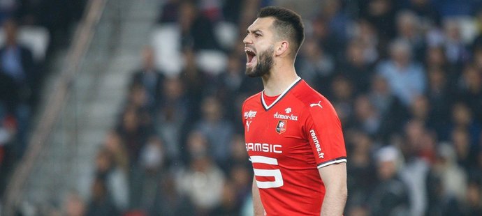 Reprezentační brankář Tomáš Koubek v dresu franczouského Stade Rennes