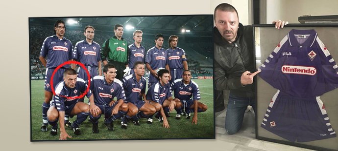 Bývalý vynikající fotbalový obránce Tomáš Řepka se pochlubil svým dresem z italské Fiorentiny, ve kterém vstřelil branku slavnému Gianluigi Buffonovi