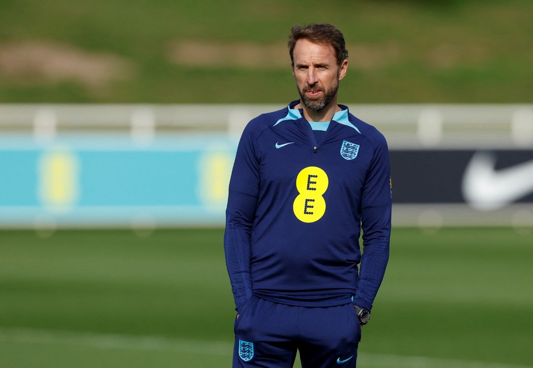 Trenér anglické reprezentace Gareth Southgate