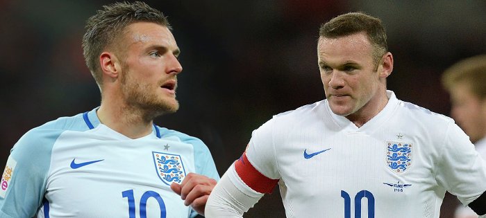 Útočník Jamie Vardy tlačí v reprezentaci na Waynea Rooneyho