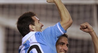 Messi dal po 2,5 letech gól za Argentinu, Higuaín nasázel hattrick