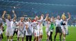 Hráči si vychutnávají radost z postupu na mistrovství Evropy