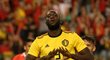 Belgický útočník Romelu Lukaku vstřelil Kostarice dva góly