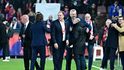 Pavel Nedvěd, Adolf Šádek, Jaroslav Tvrdík a David Trunda se radují z postupu na MS