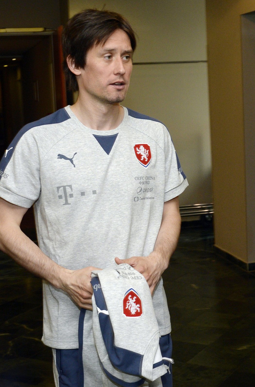 Tomáš Rosický na srazu české fotbalové reprezentace